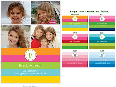 Digital Holiday Photo Cards by Boatman Geller - Bold Stripe Digital Holiday Photo Cards by Boatman Geller - Bold Stripe