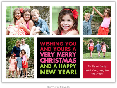 Digital Holiday Photo Cards by Boatman Geller - Christmas Wishes Black (5 Photos) Digital Holiday Photo Cards by Boatman Geller - Christmas Wishes Black (5 Photos)