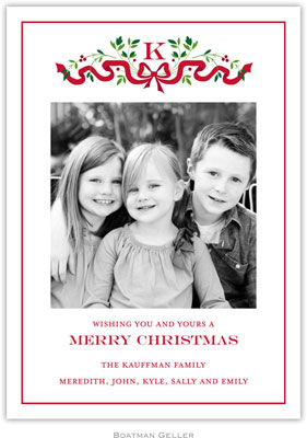 Digital Holiday Photo Cards by Boatman Geller - Ribbon Holiday Digital Holiday Photo Cards by Boatman Geller - Ribbon Holiday