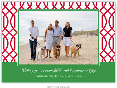 Create-Your-Own Digital Holiday Photo Cards by Boatman Geller (Trellis - 1 Photo)