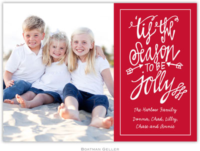 Digital Holiday Photo Cards by Boatman Geller - Tis the Season Cherry (1 photo)