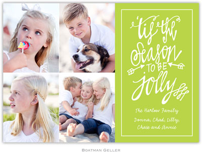 Digital Holiday Photo Cards by Boatman Geller - Tis the Season Lime (4 photos) Digital Holiday Photo Cards by Boatman Geller - Tis the Season Lime (4 photos)