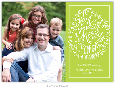 Digital Holiday Photo Cards by Boatman Geller - Merry Little Christmas Lime (1 photo) Digital Holiday Photo Cards by Boatman Geller - Merry Little Christmas Lime (1 photo)