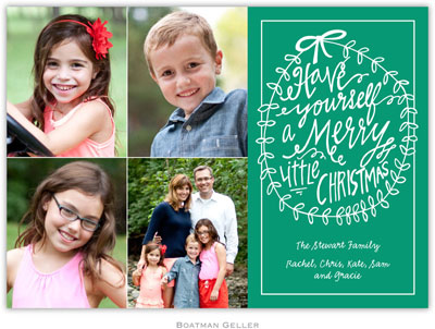 Digital Holiday Photo Cards by Boatman Geller - Merry Little Christmas Emerald (4 photos) Digital Holiday Photo Cards by Boatman Geller - Merry Little Christmas Emerald (4 photos)