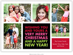 Digital Holiday Photo Cards by Boatman Geller - Christmas Wishes Black (5 Photos)
