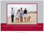 Create-Your-Own Digital Holiday Photo Cards by Boatman Geller (Herringbone - 1 Photo)