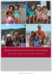 Create-Your-Own Digital Holiday Photo Cards by Boatman Geller (Herringbone - 4 Photos)