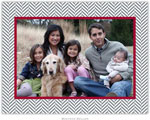 Create-Your-Own Holiday Photo Mount Cards by Boatman Geller (Herringbone)