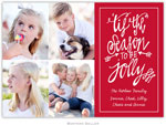 Digital Holiday Photo Cards by Boatman Geller - Tis the Season Cherry (4 photos)