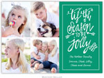 Digital Holiday Photo Cards by Boatman Geller - Tis the Season Emerald (4 photos)