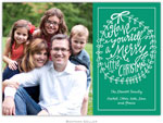 Digital Holiday Photo Cards by Boatman Geller - Merry Little Christmas Emerald (1 photo)