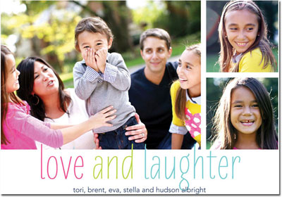 Boatman Geller Digital Holiday Photo Card - Love and Laughter