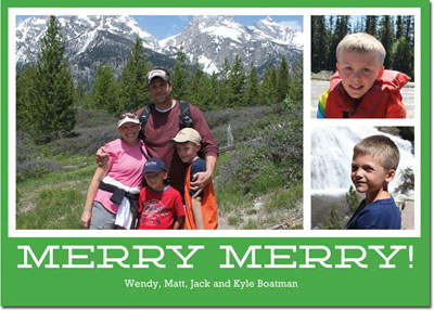 Boatman Geller Digital Holiday Photo Card - Merry Merry Kelly