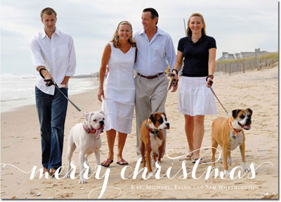 Digital Holiday Photo Cards by Boatman Geller - Merry on Photo