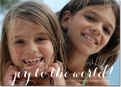 Digital Holiday Photo Cards by Boatman Geller - Joy on Photo Digital Holiday Photo Cards by Boatman Geller - Joy on Photo