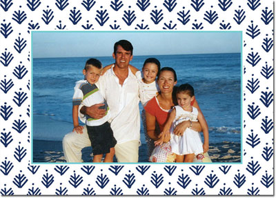 Digital Holiday Photo Cards by Boatman Geller - Sprig Navy Digital Holiday Photo Cards by Boatman Geller - Sprig Navy