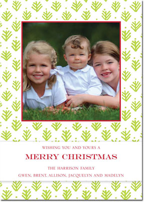 Digital Holiday Photo Cards by Boatman Geller - Sprig Lime Digital Holiday Photo Cards by Boatman Geller - Sprig Lime
