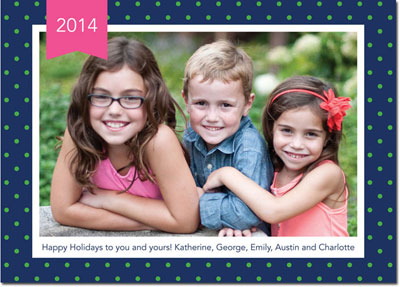 Digital Holiday Photo Cards by Boatman Geller - Dottie Navy Digital Holiday Photo Cards by Boatman Geller - Dottie Navy