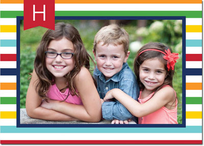 Digital Holiday Photo Cards by Boatman Geller - Jackie Stripe Multi Digital Holiday Photo Cards by Boatman Geller - Jackie Stripe Multi