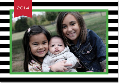 Digital Holiday Photo Cards by Boatman Geller - Jackie Stripe Black Digital Holiday Photo Cards by Boatman Geller - Jackie Stripe Black
