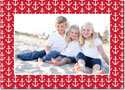 Digital Holiday Photo Cards by Boatman Geller - Anchors Red