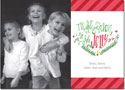 Digital Holiday Photo Cards by Boatman Geller - Tis the Season Stripes