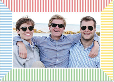 Digital Holiday Photo Cards by Boatman Geller - Seersucker Multi Digital Holiday Photo Cards by Boatman Geller - Seersucker Multi