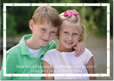 Digital Holiday Photo Cards by Boatman Geller - Bamboo Border Digital Holiday Photo Cards by Boatman Geller - Bamboo Border