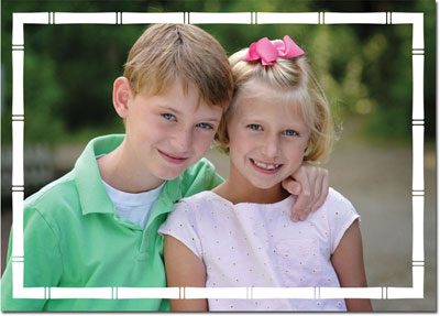 Digital Holiday Photo Cards by Boatman Geller - Bamboo Border Digital Holiday Photo Cards by Boatman Geller - Bamboo Border