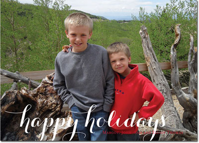 Boatman Geller Digital Holiday Photo Card - Carolyna Happy Holidays