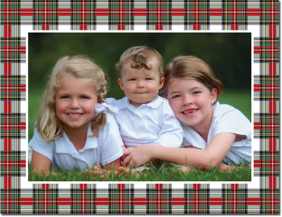 Digital Holiday Photo Cards by Boatman Geller - Stewart Plaid