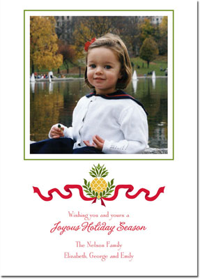 Digital Holiday Photo Cards by Boatman Geller - Pineapple Ribbon
