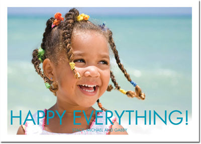 Digital Holiday Photo Cards by Boatman Geller - Futura Happy Everything