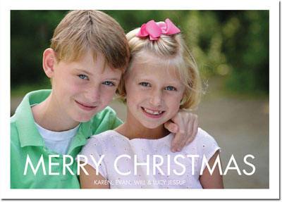 Boatman Geller Digital Holiday Photo Card - Futura Merry Christmas