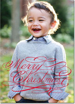 Digital Holiday Photo Cards by Boatman Geller - Merry Christmas