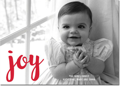 Digital Holiday Photo Cards by Boatman Geller - Joy