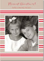 Digital Holiday Photo Cards by Boatman Geller - Millie Stripe Tan and Red