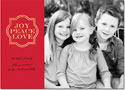 Digital Holiday Photo Cards by Boatman Geller - Joy Frame Red Foil