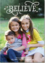 Digital Holiday Photo Cards by Boatman Geller - Believe