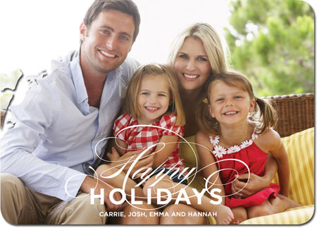 Digital Holiday Photo Cards by Boatman Geller - Happy Holidays Flourish (H) Digital Holiday Photo Cards by Boatman Geller - Happy Holidays Flourish (H)