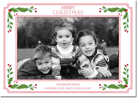 Digital Holiday Photo Cards by Boatman Geller - Vintage Holiday Border