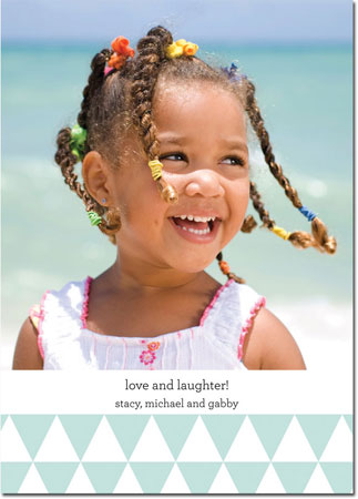 Digital Holiday Photo Cards by Boatman Geller - Triangles Sea Digital Holiday Photo Cards by Boatman Geller - Triangles Sea