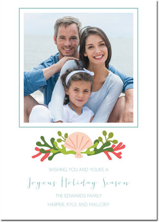 Digital Holiday Photo Cards by Boatman Geller - Beachcomber
