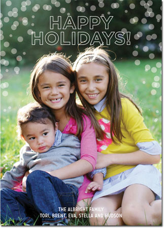 Digital Holiday Photo Cards by Boatman Geller - Bubbly Holidays Digital Holiday Photo Cards by Boatman Geller - Bubbly Holidays