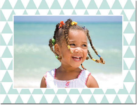 Digital Holiday Photo Cards by Boatman Geller - Triangles Sea