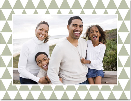 Digital Holiday Photo Cards by Boatman Geller - Triangles Moss