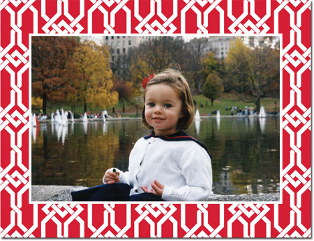 Holiday Photo Mount Cards by Boatman Geller - Arden Red