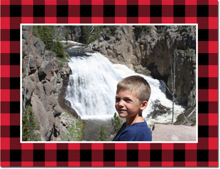 Holiday Photo Mount Cards by Boatman Geller - Jack Plaid Holiday Photo Mount Cards by Boatman Geller - Jack Plaid