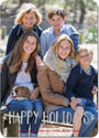 Boatman Geller Digital Holiday Photo Card - Cheerful Holidays Foil (V)