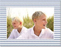 Holiday Photo Mount Cards by Boatman Geller - Rope Stripe Navy